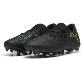 Бутси футбольні PUMA Future 8 Match Low Fg/Ag, 47 EU, Puma Black/Fizzy Light Green, для гри на траві та штучному покритті