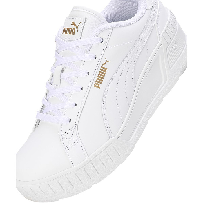 Жіночі футбольні бутси PUMA Karmen Wedge White (40.5 EU, White/White/Gold)