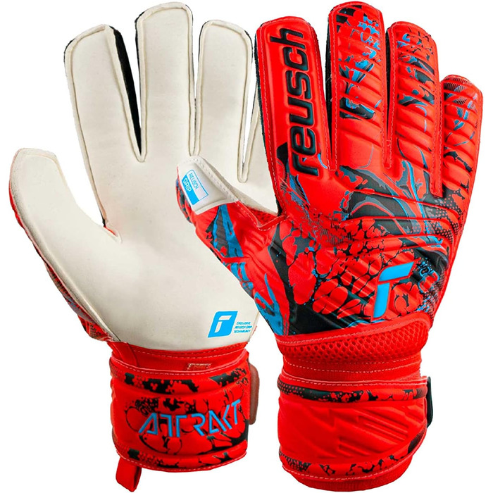 Воротарські рукавички Reusch Attrakt Grip чоловічі, червоно-сині, розмір 10