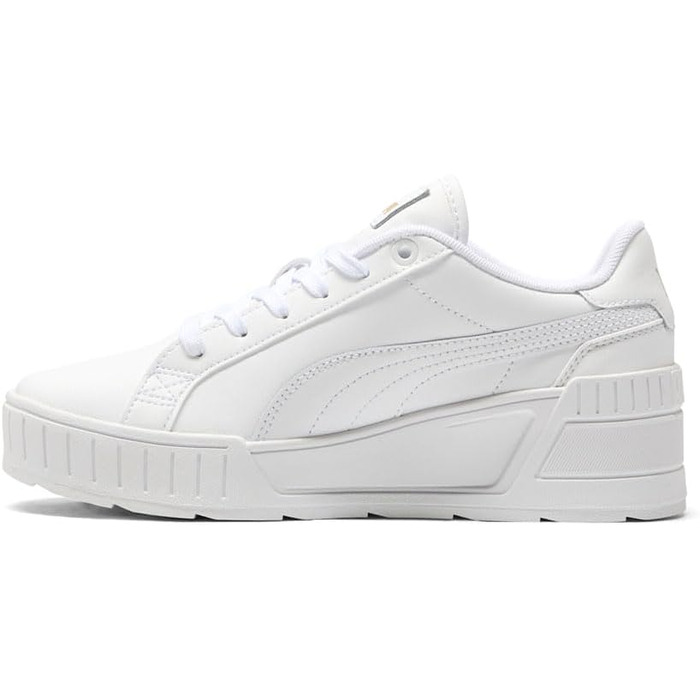 Жіночі футбольні бутси PUMA Karmen Wedge - білі (41 EU, White White Gold)