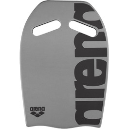 Плавальна дошка arena Kickboard, EVA, без ПВХ, срібна, 39x30 см, з отворами для хвату, аксесуар для тренувань у басейні