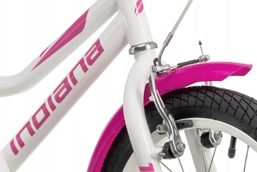 Дитячий велосипед INDIANA Roxy Kid 16 дюймів для дівчинки, Білий
