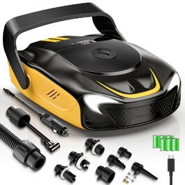Насос електричний для SUP дошки з акумулятором 50PSI: помпа для накачування SUP, каяка, повітряних куль, матраців з LED-підсвіткою