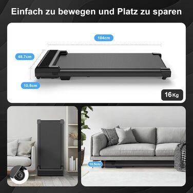 Walking Pad: Тредміл-стіл для дому та офісу. Компактний, тихий, портативний біговий тренажер. Швидкість 1-6 км/год.