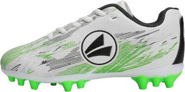 Дитячі футбольні бутси JAKO Stepover (37 EU, білий, неоновий зелений)