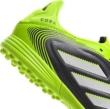 Дитячі футбольні бутси Adidas Copa Pure III League Turf для футболу, розмір 33 EU, чорний, білий, лимонний, унісекс
