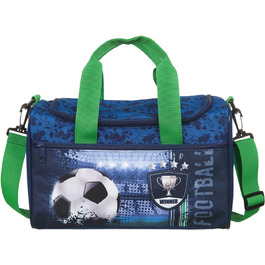 Спортивна сумка Scooli Football Cup, 35 x 16 x 24 см, 8 літрів, блакитна