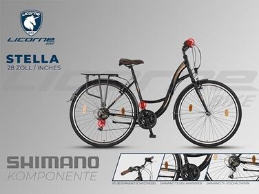 Велосипед Licorne Bike Stella Premium City Bike для міста 20, 24, 26, 28 дюймів, для дівчат, хлопців, жінок і чоловіків, 21/6 швидкостей, голландський сітібайк