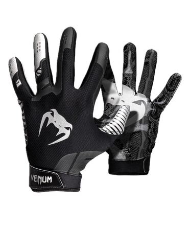 Рукавички футбольні Venum Elite Schwarz/Silver, розмір S (дорослі)