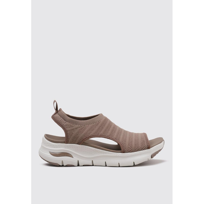 Сандалії Skechers Arch Fit City Catch для жінок (43 EU, Мокка Майлар в'язка)