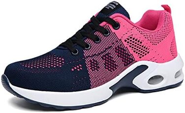 Жіночі кросівки для бігу Hitmars: спортивне взуття з повітряною подушкою, антиковзаючі, для вулиці, бігу, фітнесу. Розміри EU 36-46. Кольори: чорний, рожевий, червоний, оранжевий, фіолетовий, білий.
