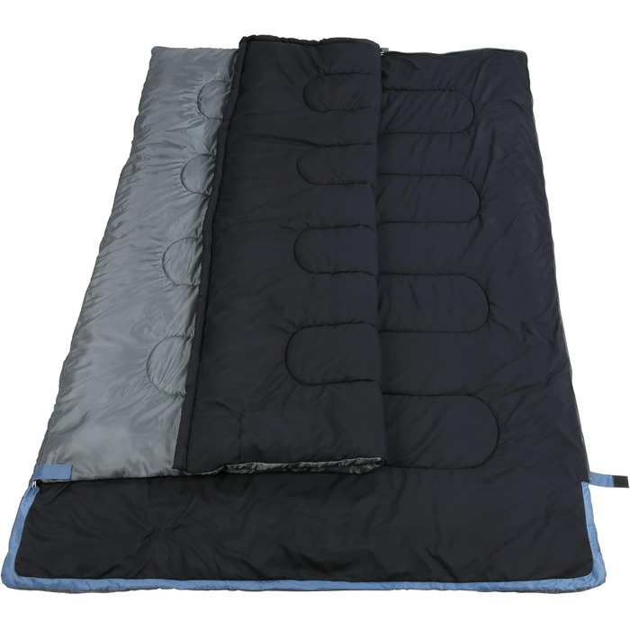 Спальний мішок Gear Marin XXL для 2 осіб (220x150 см) - 3 сезони, комфорт +11°C, екстрем -7°C, роздільний на 2 спальні мішки