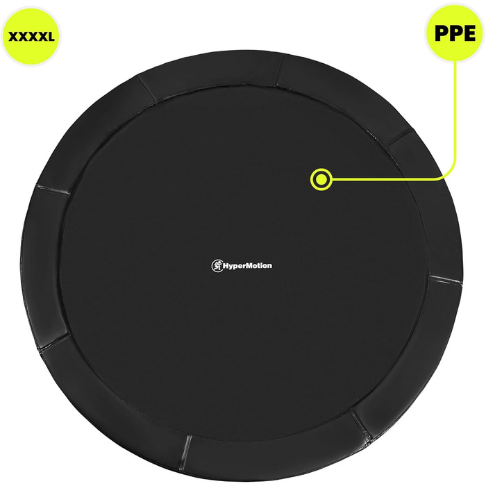 Трамплін гірчатий Hypermotion Outdoor для дітей 244/305/366/430/487 см - швидковисихаючий, водостійкий, з чудовою пружністю. Ідеальний для саду (діаметр 487 см).