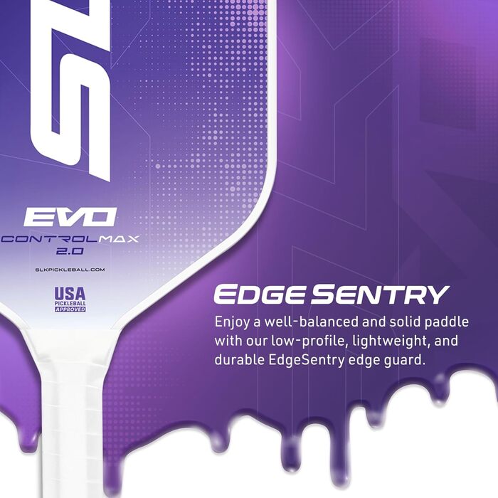 SLK Evo Hybrid & Soft: ракетка для піклболу з гібридним волокном, карбоном та полімерним ядром | 2024