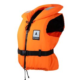 Рятувальний жилет NOARD Seaside для дітей та дорослих 100N (EN ISO 12402-4) 15-120 кг, помаранчевий: для човна, вітрильного спорту, водних видів спорту, зі свистком та світловідбивачами SOLAS