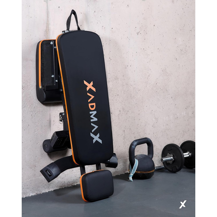 Регульована складана лава для гантелей, посилена тренажерна лава для дому, витримує до 360 кг, багатофункціональна атлетична лава для силових тренувань