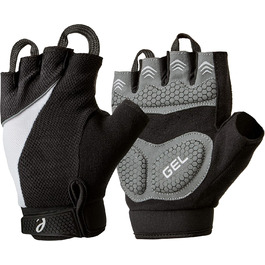 Велосипедні рукавички без пальців з гелевими подушками 7 мм, чорні, розмір L