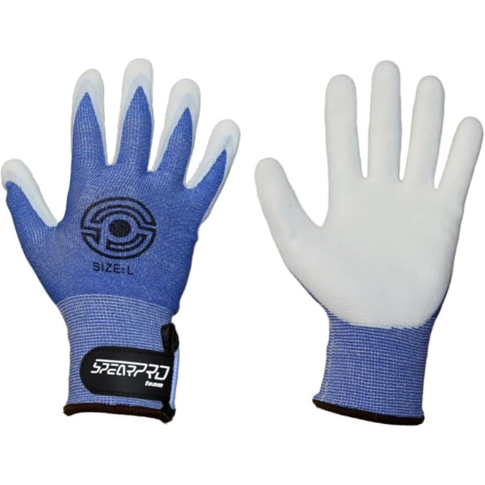 Рукавички SpearPro Dyneema для риболовлі та дайвінгу, захист від порізів, блакитні, XL