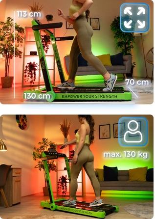 Електрична бігова доріжка Thunder RACE до 130 кг