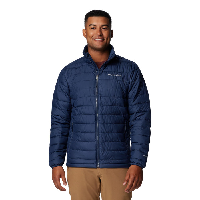 Чоловіча утеплена куртка Columbia Powder Lite II, темно-синя (Collegiate Navy), розмір L