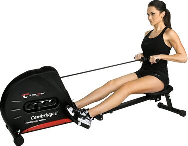 Гребний тренажер Christopeit Sport Cambridge II Black, чорний, домашній, індивідуальний