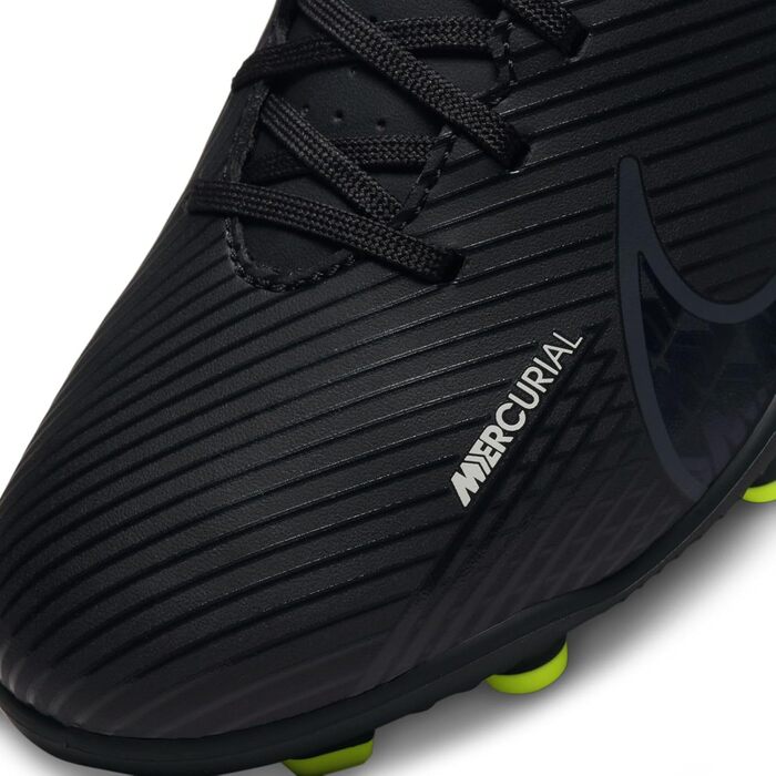 Дитячі футбольні бутси Nike Mercurial Vapor 15 Club FG/MG, 38 EU, чорний/сірий/білий/жовтий