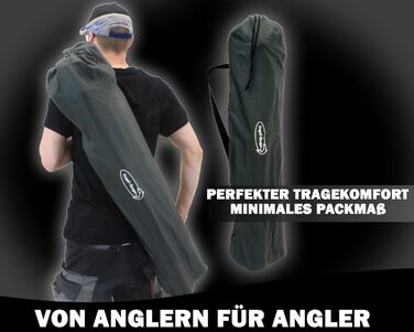Складний стілець Angel-Berger Luxus з підстаканниками, подушкою та підлокітниками, зелений