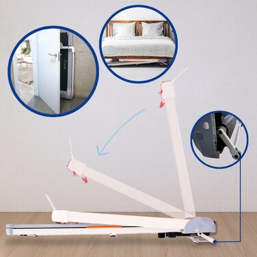 Бігова доріжка Mobiclinic Tibet для дому, 14 км/год, 1100 Вт, 100 кг, 20 швидкостей, LED-дисплей, підтримка ZWIFT, тримач для телефону, аварійне відключення