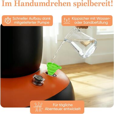 Боксерський мішок дитячий Lululearn® з поворотним верхом, з рукавичками для боксу (від 2 років) для хлопчиків та дівчаток: бокс, карате, тхеквондо