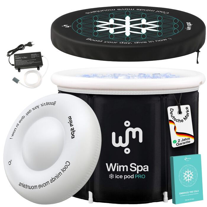 Складана ванна для крижаних купань Ice Pod Pro (90×75 см) з озоновим фільтром, ThermoDome та термометром — мобільна криотерапія для дому та вулиці