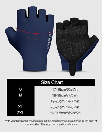 Велосипедні рукавички INBIKE для чоловіків Habfinger, літні, ударостійкі, дихаючі, світловідбиваючі, IHC220, Зелені (XXL, Синій)