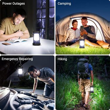 Ліхтар кемпінговий LED, 3200LM, Power Bank 4600mAh, 5 режимів, регулювання яскравості, Navy Blue