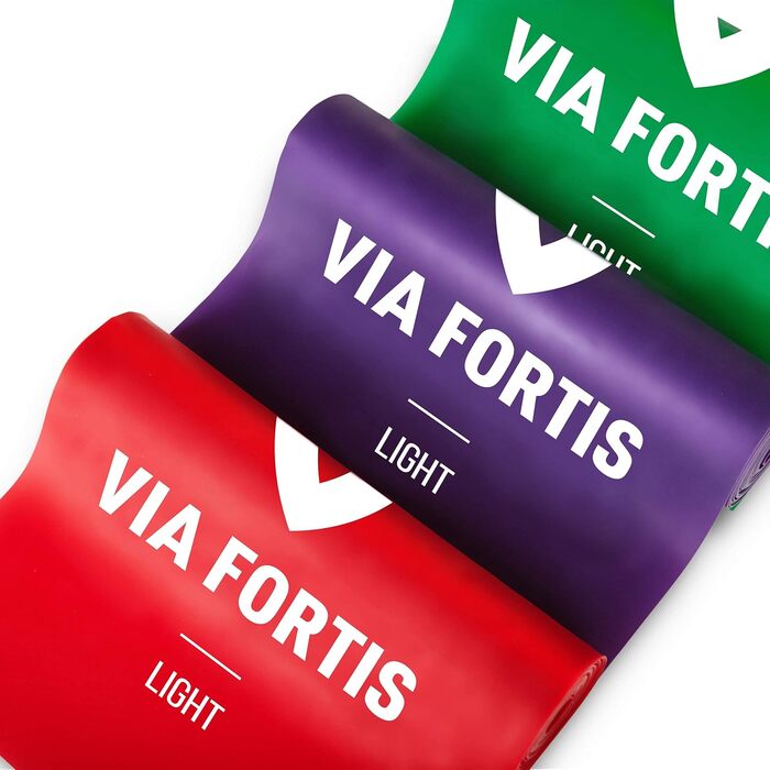 Набір фітнес-резинок Via Fortis, універсальний розмір, різна жорсткість