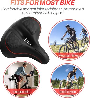 Велосипедне сідло великого розміру для Peloton Bike та Bike+, широкий м'який сідельний замінник для велотренажерів, шосейних і домашніх велосипедів, універсальне сидіння для чоловіків і жінок, аксесуар для Peloton