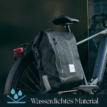 Водонепроникні велосумки Vatum Bikes для багажника – преміум велосипедна сумка на багажник, з плечовим ременем, сідельні сумки