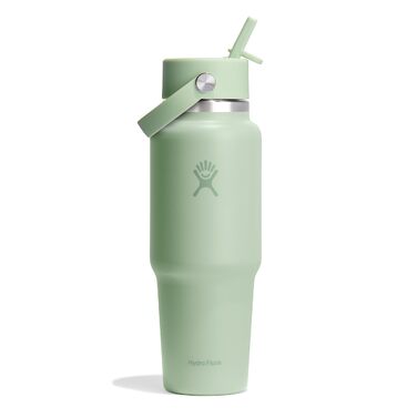 Термопляшка Hydro Flask Travel Bottle 946 мл з вакуумною ізоляцією TempShield та Flex-соломинкою, Aloe