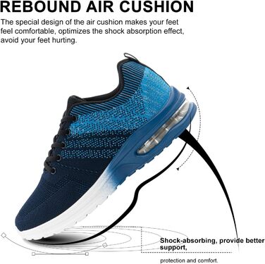 Кросівки для бігу Hitmars: чоловічі та жіночі, спортивні, для тенісу, фітнесу, бігу та джогінгу. Легкі, білі, чорні, сині. Розміри EU 36-48 (44 EU)