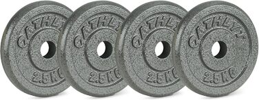 Athlyt Диски для гантелей 4 x 2,5 кг, стальні, для фітнесу