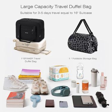 Спортивна сумка-рюкзак SPAHER 40x30x20 для ручної поклажі Wizzair/Vueling (сіро-чорна)