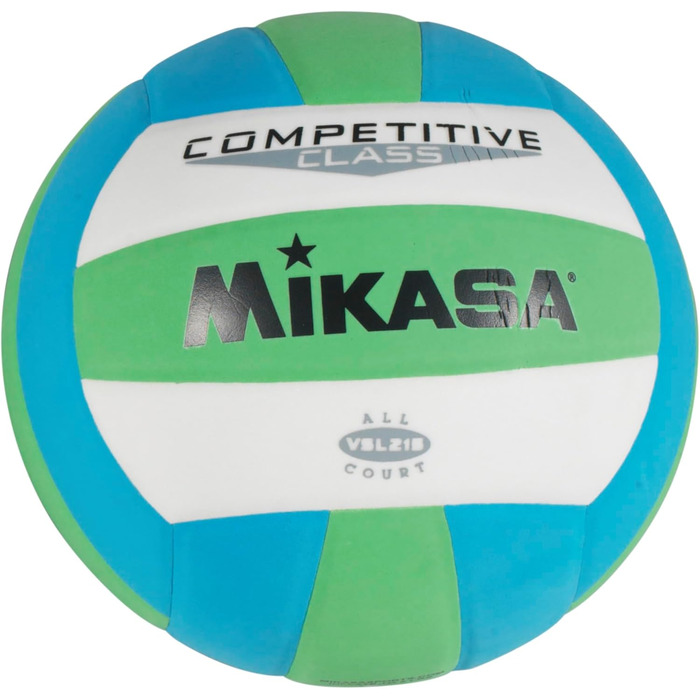 Волейбольний м'яч Mikasa для змагань (зелено-біло-блакитний)