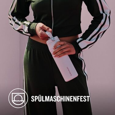 Термобутилка Stanley Flip Straw 2.0 0.7 л з трубочкою, термочашка для напоїв, зберігає холод до 12 годин, льодяне охолодження до 3 діб, BPA-free, не протікає, для тримача напоїв, можна мити в посудомийці, рожевий кварц