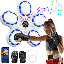 Музична бокс-машина IERAKOR з Bluetooth, 9 швидкостей та режимів, світлові та звукові ефекти, LCD-дисплей