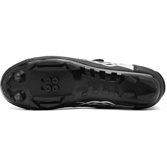 Велосипедні шкарпетки для чоловіків та жінок: шкарпетки для шосе, MTB, сумісні з SPD, 2 шари, з шипами, для їзди на велосипеді (39 EU, A)