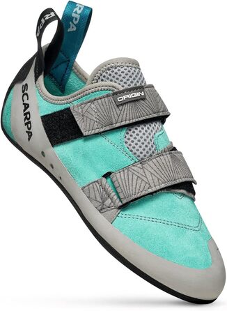 Кріпи для скелелазіння Scarpa Origin для жінок, боулдерингові (40.5 EU, Maldive Light Gray Ffxw)