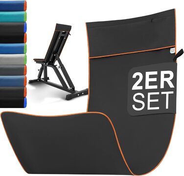 Набір спортивних рушників Jokisa Fitness 2 шт., 120x50 см з кишенею на блискавці, мікрофібра, швидковисихаючі для тренажерного залу, кемпінгу, подорожей (темно-сірий-жовтий)