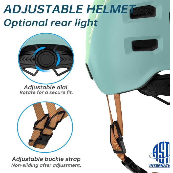 Шолом для скейтборду, самокату, BMX та електросамокату дитячий/унісекс Ultraleicht (Ультралегкий) Macaron Mintgrün L (57-61 см)