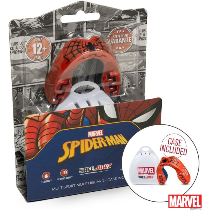 Захисна капа Marvel Spider-Man для спорту, дорослих і дітей, для єдиноборств, боксу, хокею, регбі, 12+ років