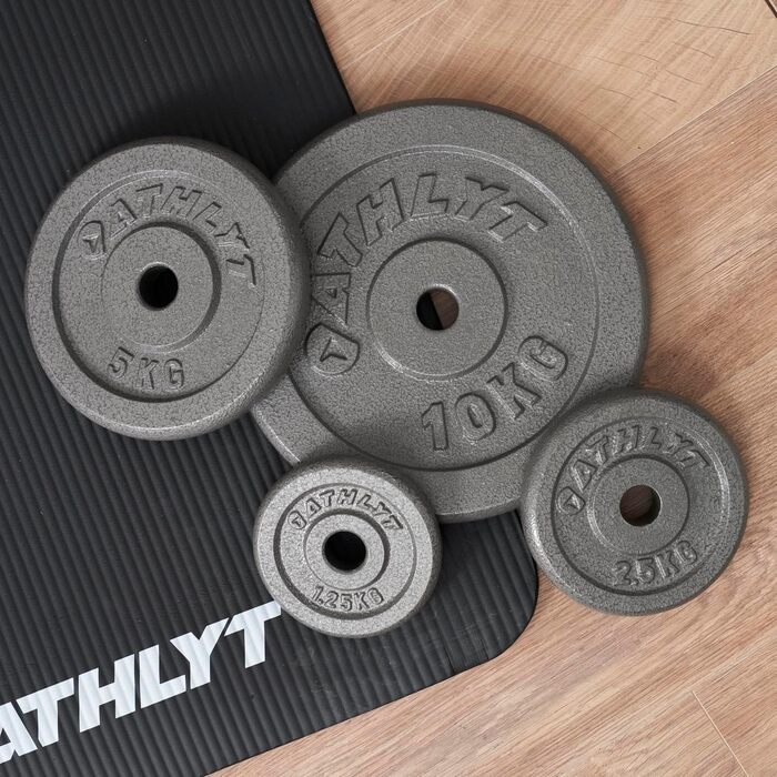 Athlyt Диски для гантелей 4 x 2,5 кг, стальні, для фітнесу