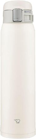 Термос-бутилка Zojirushi SM-SF60-WM, 600 мл, нержавіюча сталь, для води, з кришкою на кнопку, біла