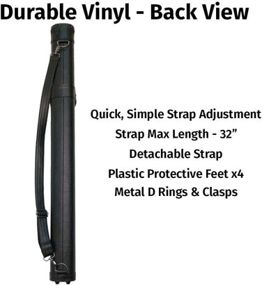 Чохол для більярдної кулі Viking з ремінком, вінілова оболонка та фетрова внутрішня частина, аксесуари для більярдного столу, обладнання для більярду (1x1)